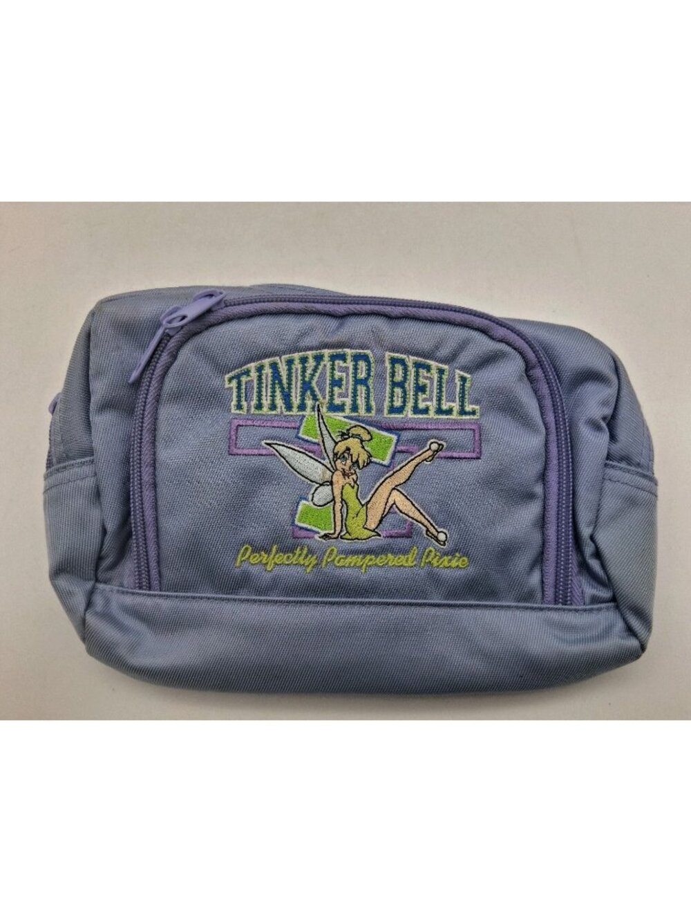 Tinker Bell Fanny Waist Pack Purple Pampered Pixie Walt Disney World Embroidered